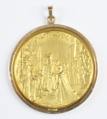 Lot 3469 - Iran, 1968 Coronation of Reza Pahlavi gold...