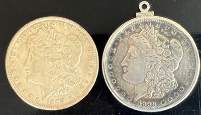 Lot 3314 - USA, 1889 silver Morgan dollar, obv. Liberty...