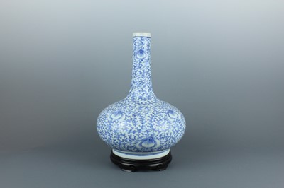 Lot 7 - A Chinese blue and white “scrolling peony”...