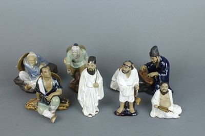 Lot 53 - A group of Chinese Shiwan figures, 20th...