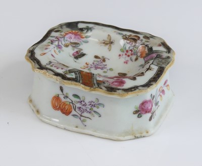 Lot 2047 - A Chinese porcelain table salt, Qianlong...