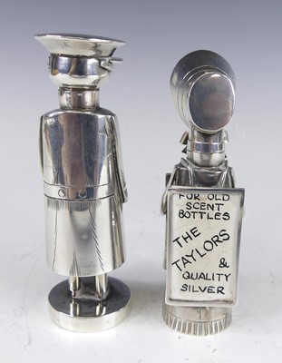 Lot 168 - A pair of Edwardian silver novelty figural...