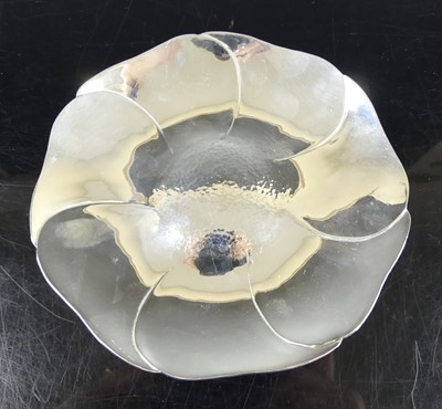 Lot 153 - A 1960s silver 'poppy' dish, as an open flower...