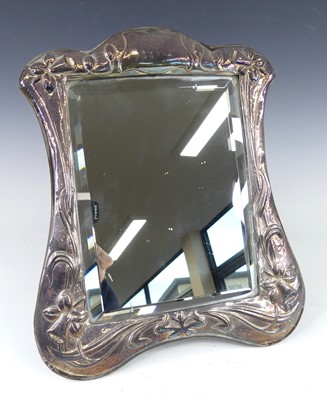 Lot 138 - An Art Nouveau style silver-clad dressing...