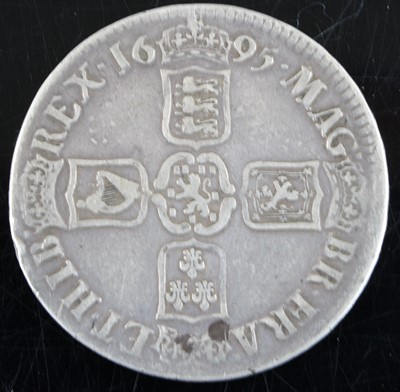 Lot 3040 - England, 1695 crown, obv: William III first...