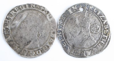 Lot 3042 - England, 1561 sixpence, London mint, mm pheon...