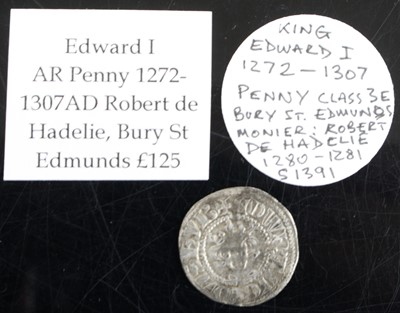 Lot 3044 - England, Edward I (1272-1307) penny, Bury St...