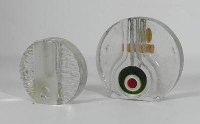 Lot 132 - Walther Kristallglas - two art glass vases, of...