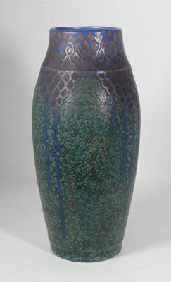 Lot 45 - A large French Revernay pottery vase, circa...