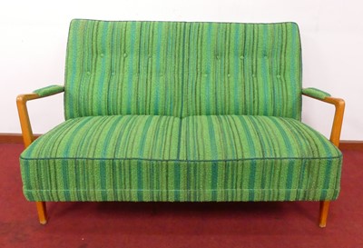 Lot 448 - A circa 1960 Swedish DUX corduroy green fabric...