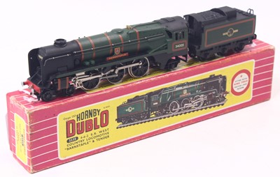 Lot 318 - 2235 Hornby-Dublo 2-rail 4-6-2 loco & tender...