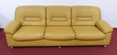 Lot 456 - A 1970s probably German soft mustard yellow...