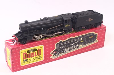 Lot 303 - 2224 Hornby-Dublo 2-rail loco & tender LMR 2-8-...