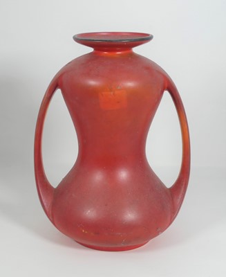 Lot 31 - A Shelley red glazed pottery vase, of...