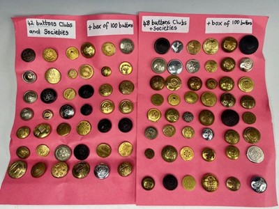 Lot 493 - A large collection of Club & Societies buttons,...