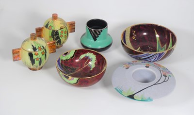 Lot 6 - A collection of Art Deco Carltonware lustre...