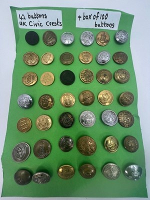 Lot 494 - A collection of Buttons (Civic Crests)....