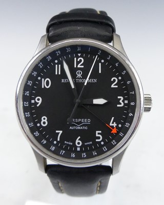 Lot 2321 - A gent's Revue Thommen steel cased Airspeed...