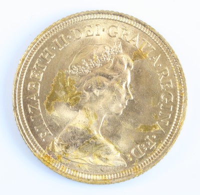 Lot 3206 - Great Britain, 1974 gold full sovereign,...