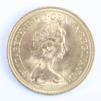 Lot 3205 - Great Britain, 1974 gold full sovereign,...