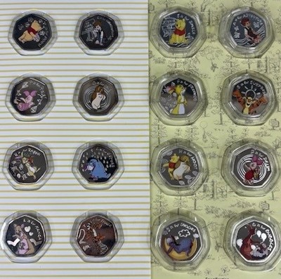 Lot 3454 - A collection of fantasy coins by Disney to...