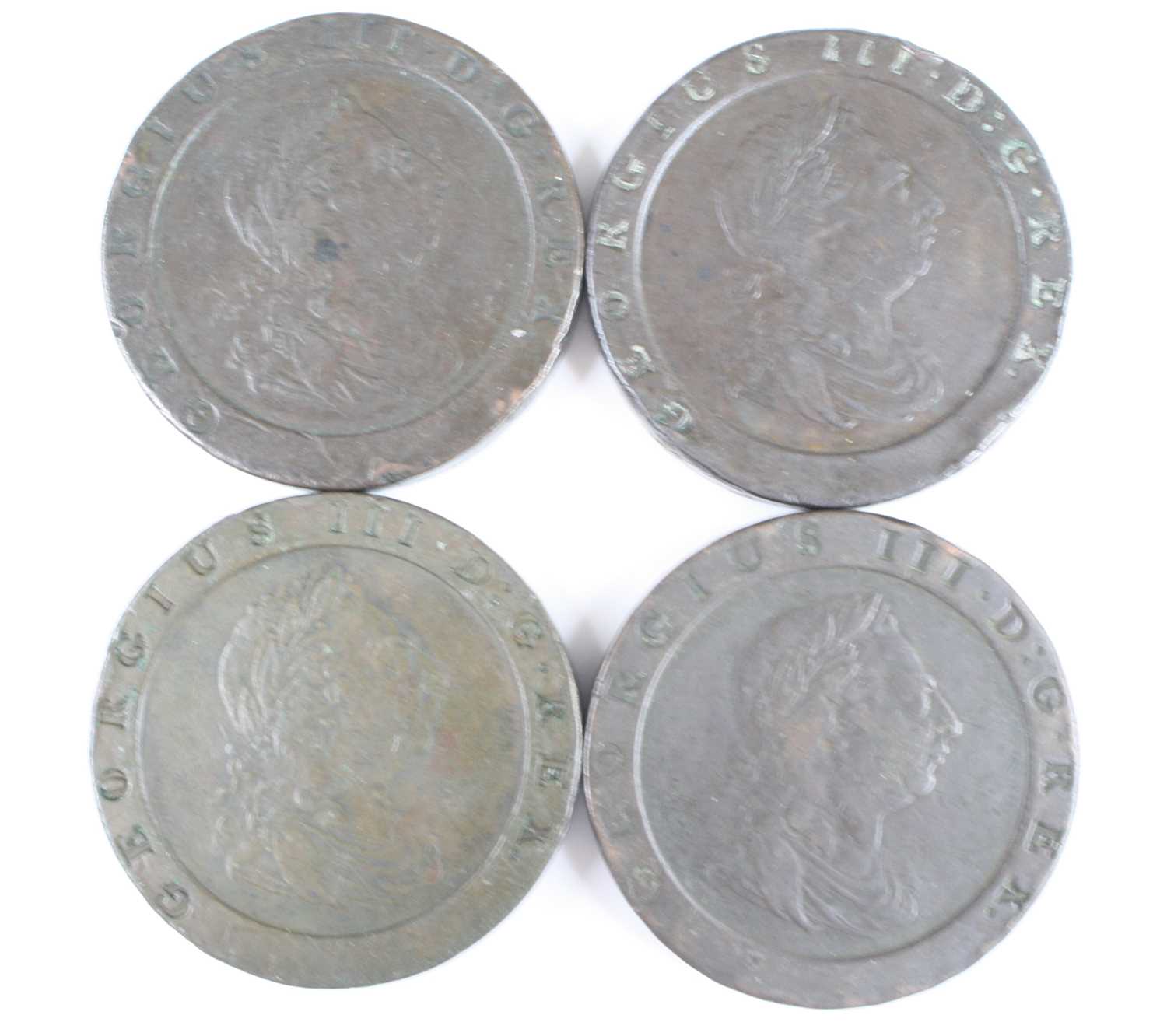 Lot 3079 - Great Britain, 1797 cartwheel two penny, Soho...