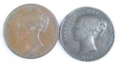 Lot 3234 - Great Britain, 1843 penny, Victoria young bust,...