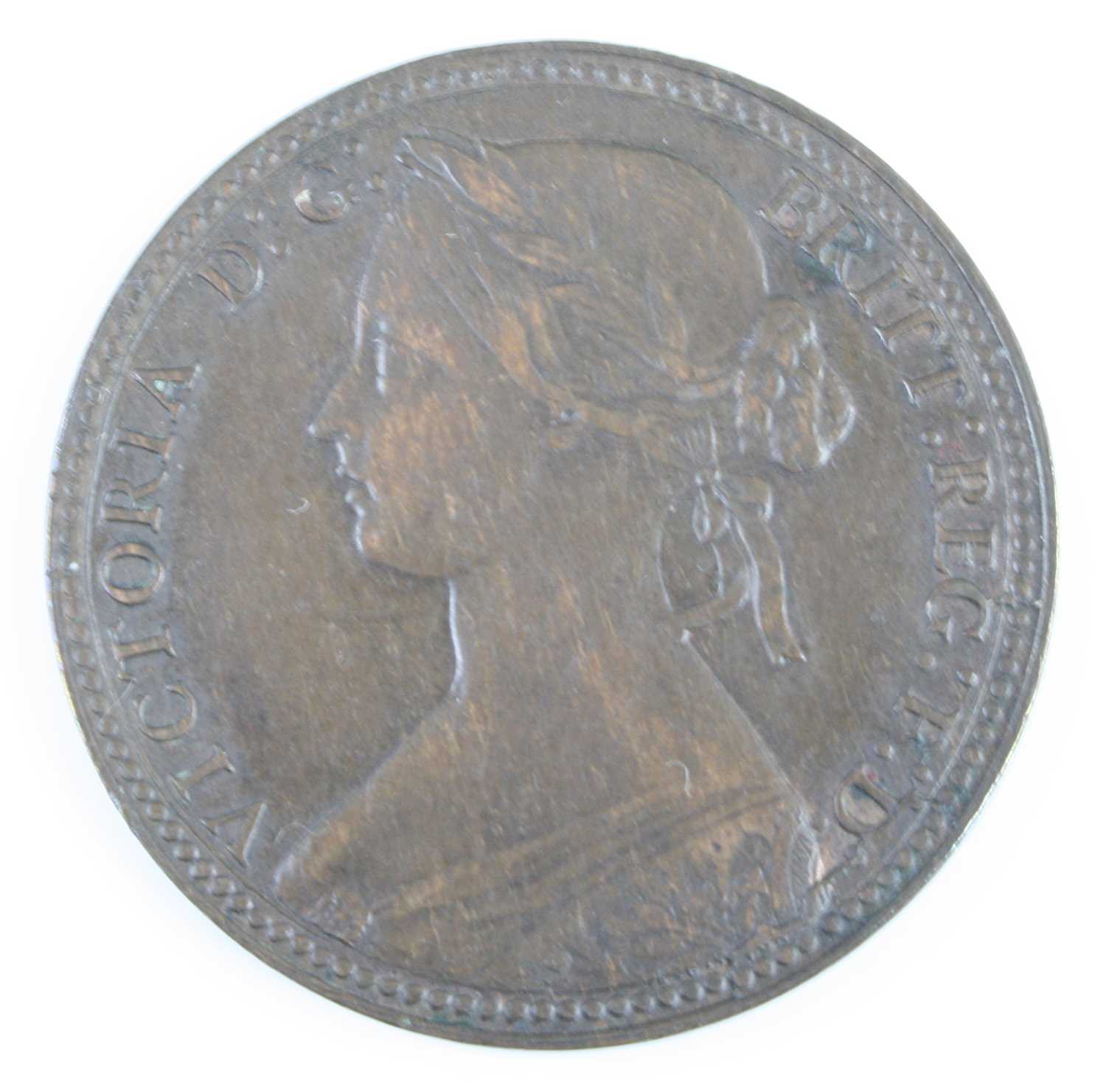 Lot 3249 - Great Britain, 1860 penny, obv: Victoria 2nd...