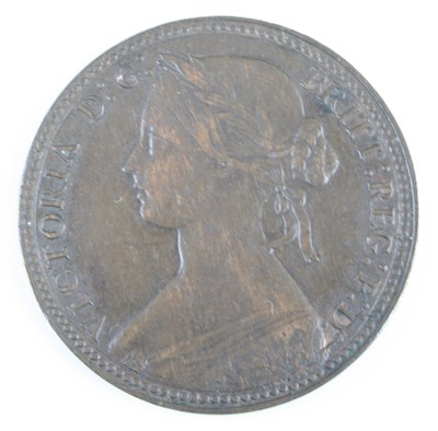 Lot 3249 - Great Britain, 1860 penny, obv: Victoria 2nd...