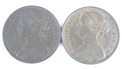 Lot 3251 - Great Britain, 1861 penny, obv: Victoria 2nd...