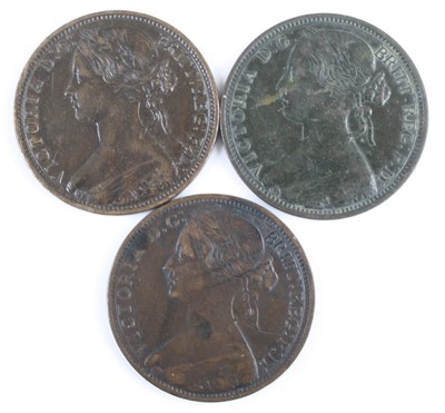 Lot 3252 - Great Britain, 1863 penny, obv: Victoria 2nd...