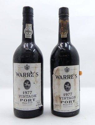 Lot 1346 - Warre's Vintage Port 1977, two bottles