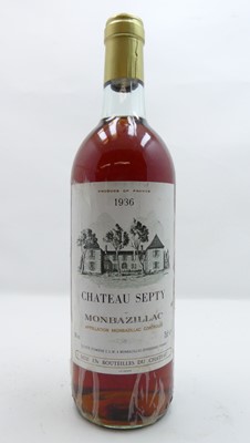 Lot 1161 - Chateau Septy 1936, Monbazillac, one bottle