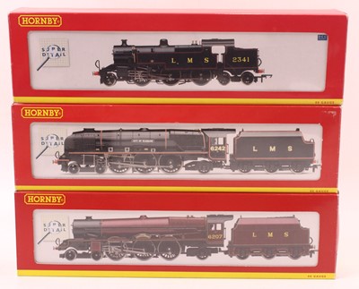 Lot 522 - Three Hornby 00 gauge locos to include an LMS...