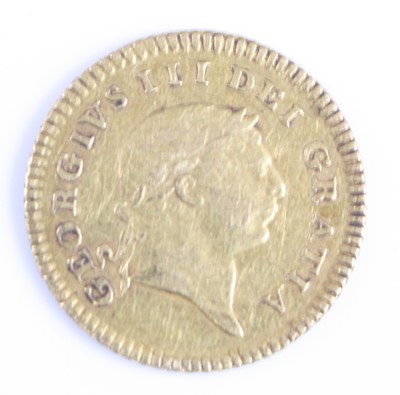 Lot 3300 - United Kingdom, 1804 gold 1/3 guinea, obv:...