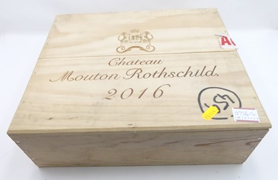 Lot 1145 - Chateau Mouton Rothschild 2016 Pauillac, three...