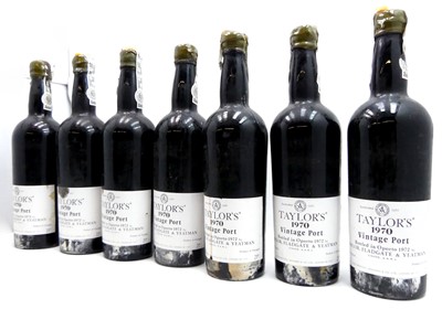 Lot 1367 - Taylor's Vintage Port 1970, seven bottles