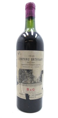 Lot 1061 - Chateau Batailley 1945 Pauillac, one bottle