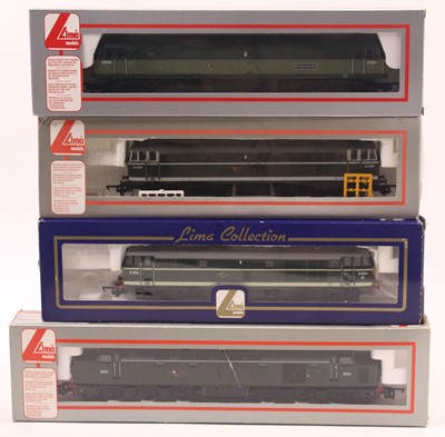 Lot 566 - Four 00 gauge Lima locos to include a class 47...