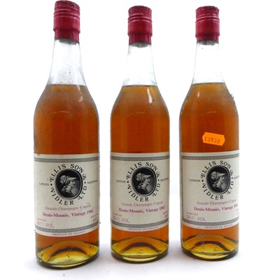 Lot 1384 - Denis-Mounie Grand Champagne Cognac, 1961...