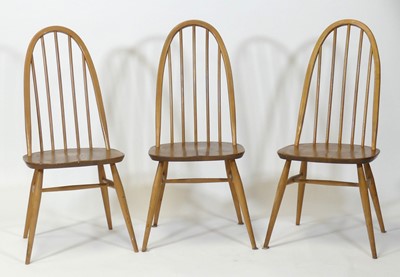 Lot 481 - A set of three 1960s Ercol blond elm and beech...