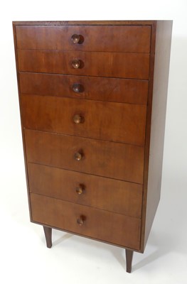 Lot 460 - Meredew Furniture - a 1960s teak narrow chest...