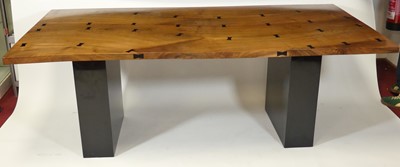 Lot 465 - A contemporary joined chestnut topped...