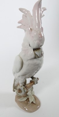 Lot 9 - A Royal Dux pottery model of a cockatoo,...