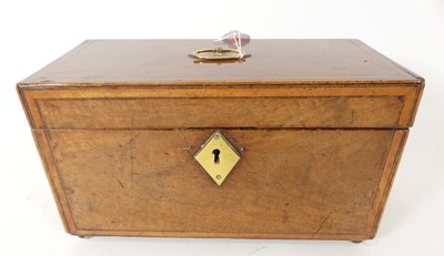 Lot 37 - A 19th century mahogany and boxwood strung box,...