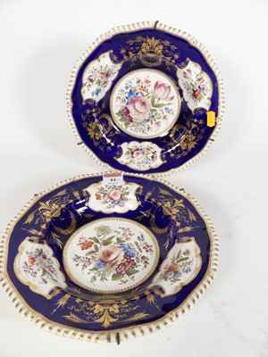 Lot 44 - A pair of early 19th century Derby dishes,...