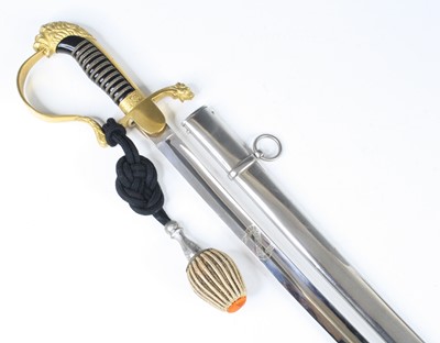 Lot 600 - A Dutch M1912 Infantry Officer's sword, the...