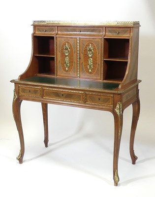 Lot 1386 - A French Napoleon III style mahogany, kingwood...