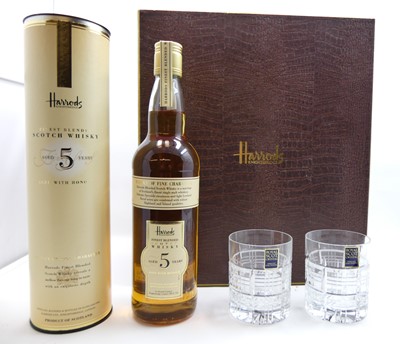 Lot 1414 - Harrods Aged 5 Years Finest Blended Scotch...