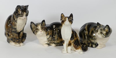 Lot 112 - A collection of four Winstanley pottery models...